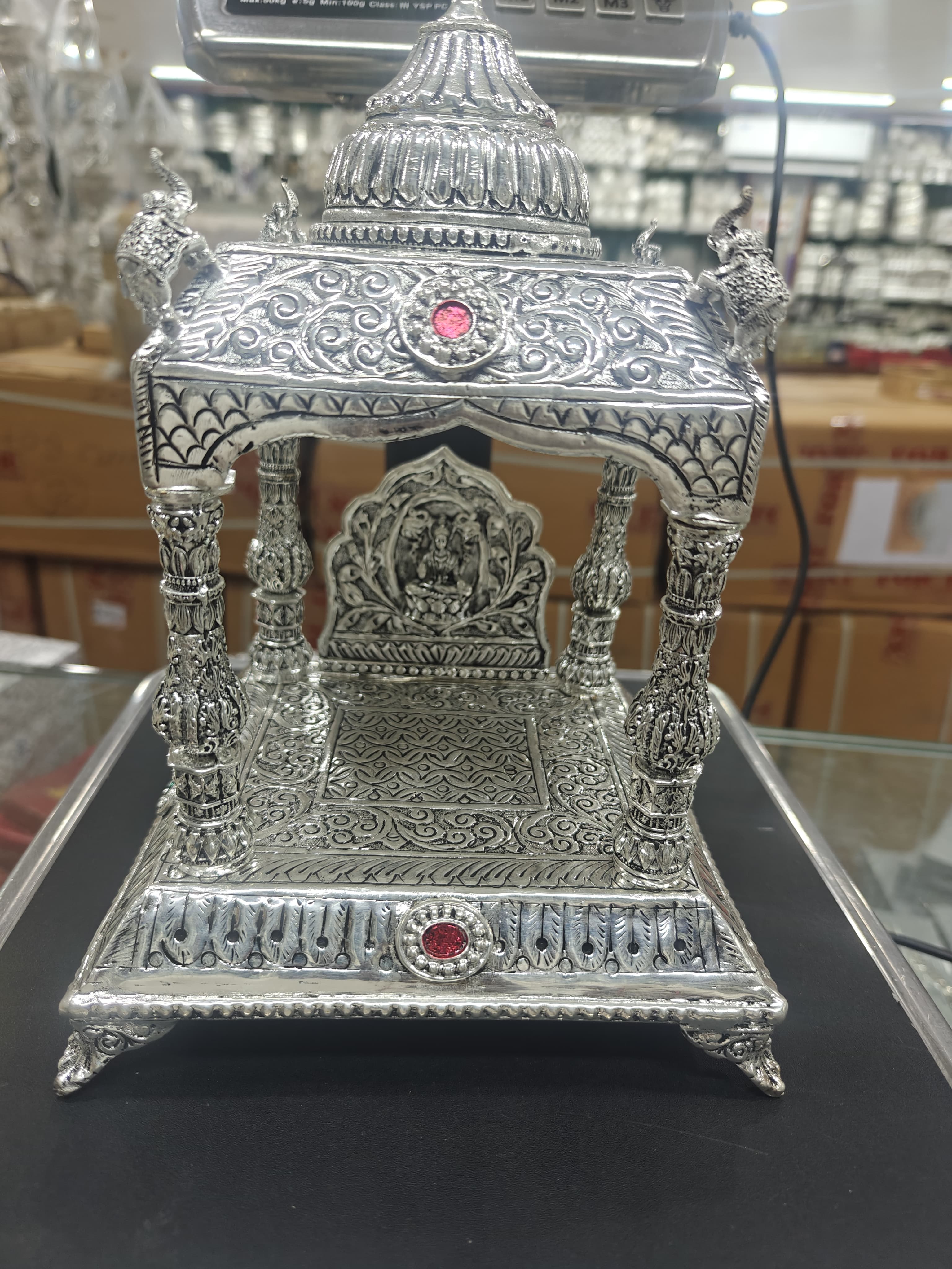 pure silver plated Antique German silver Mantapa/ mandir/ temple