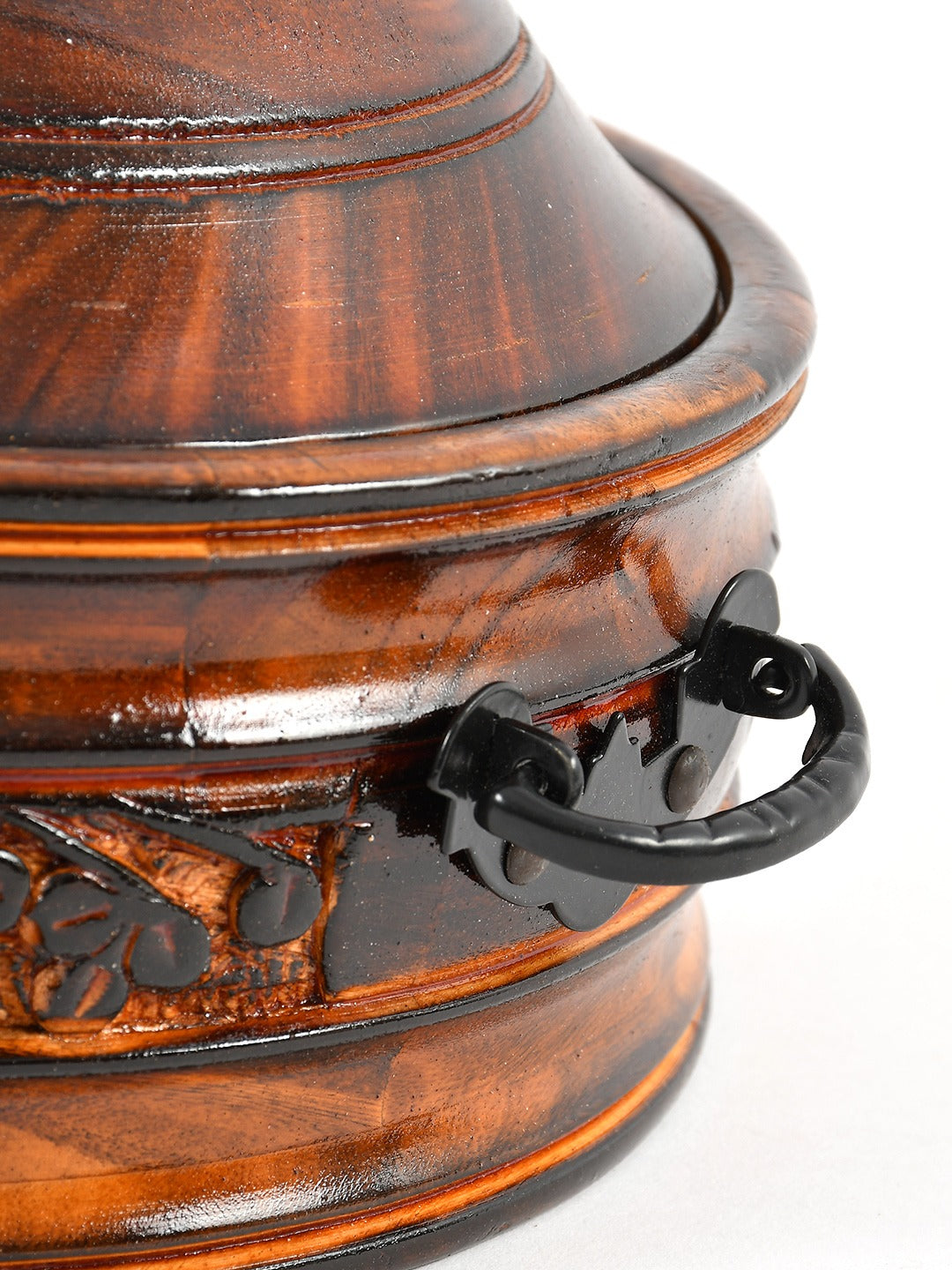 Chapati Box Wooden Casserole Roti(Brown) Wooden Roti/Chapati/Bread/Paratha