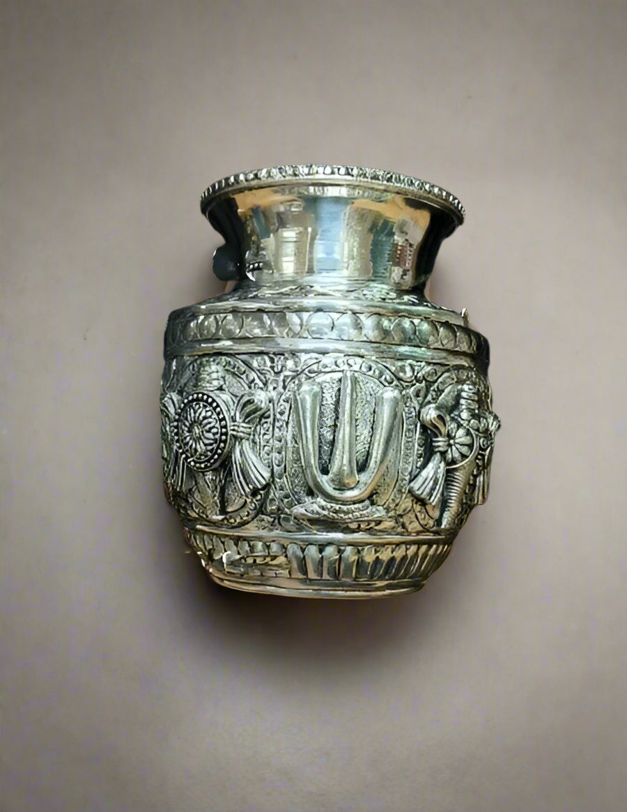 German silver antique finish shaunku chakra kalash