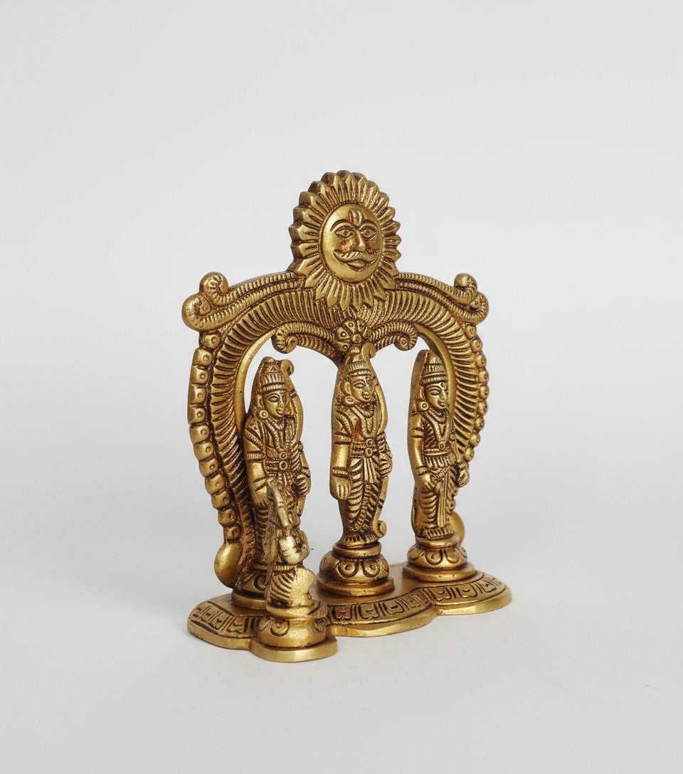 brass ram darbar for home temple/ gift item
