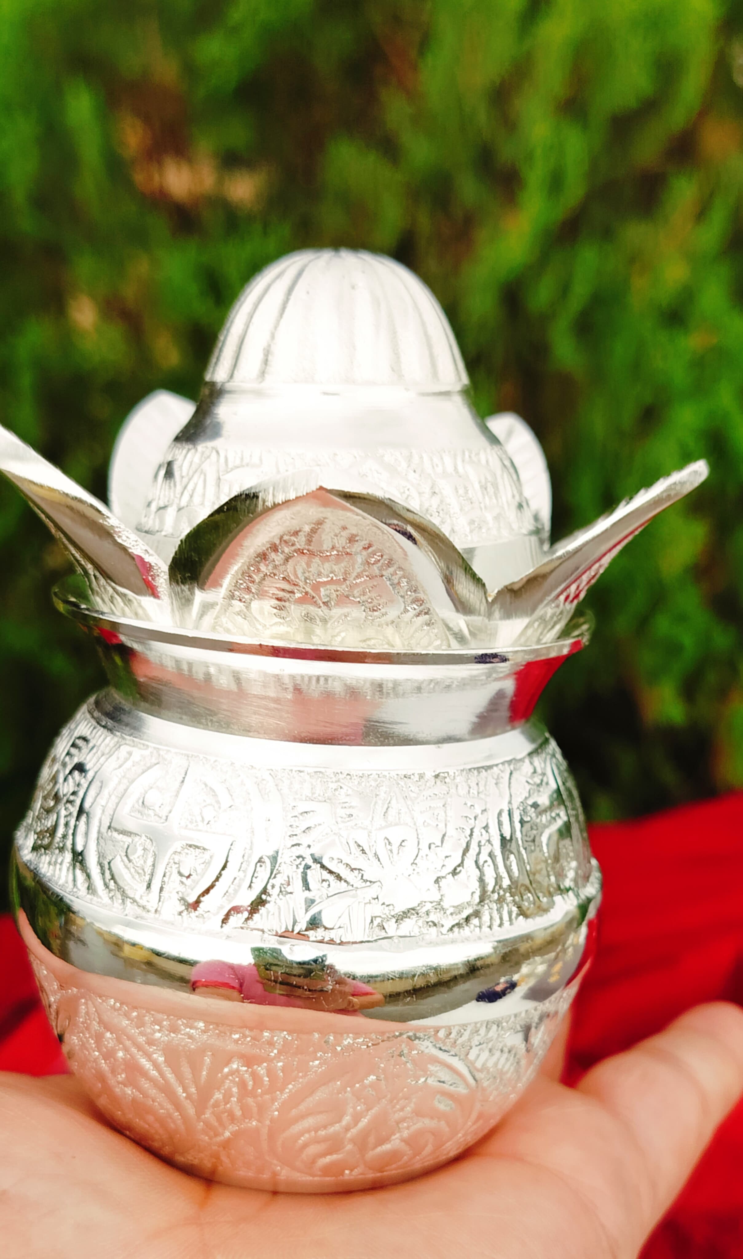 German Silver kalash.