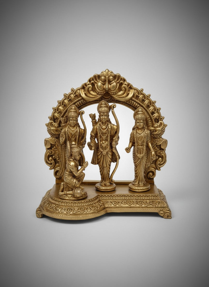 brass 4" ram darbar for home temple/ office/ gift item