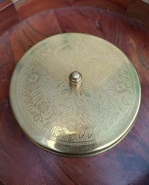 brass spice box 6" small size for kitchen/ gift item