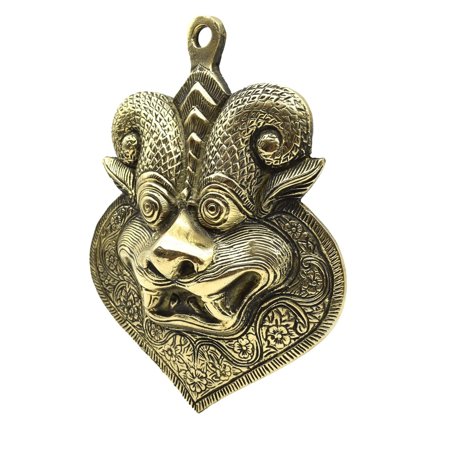 brass yali wall hanging for home/ office