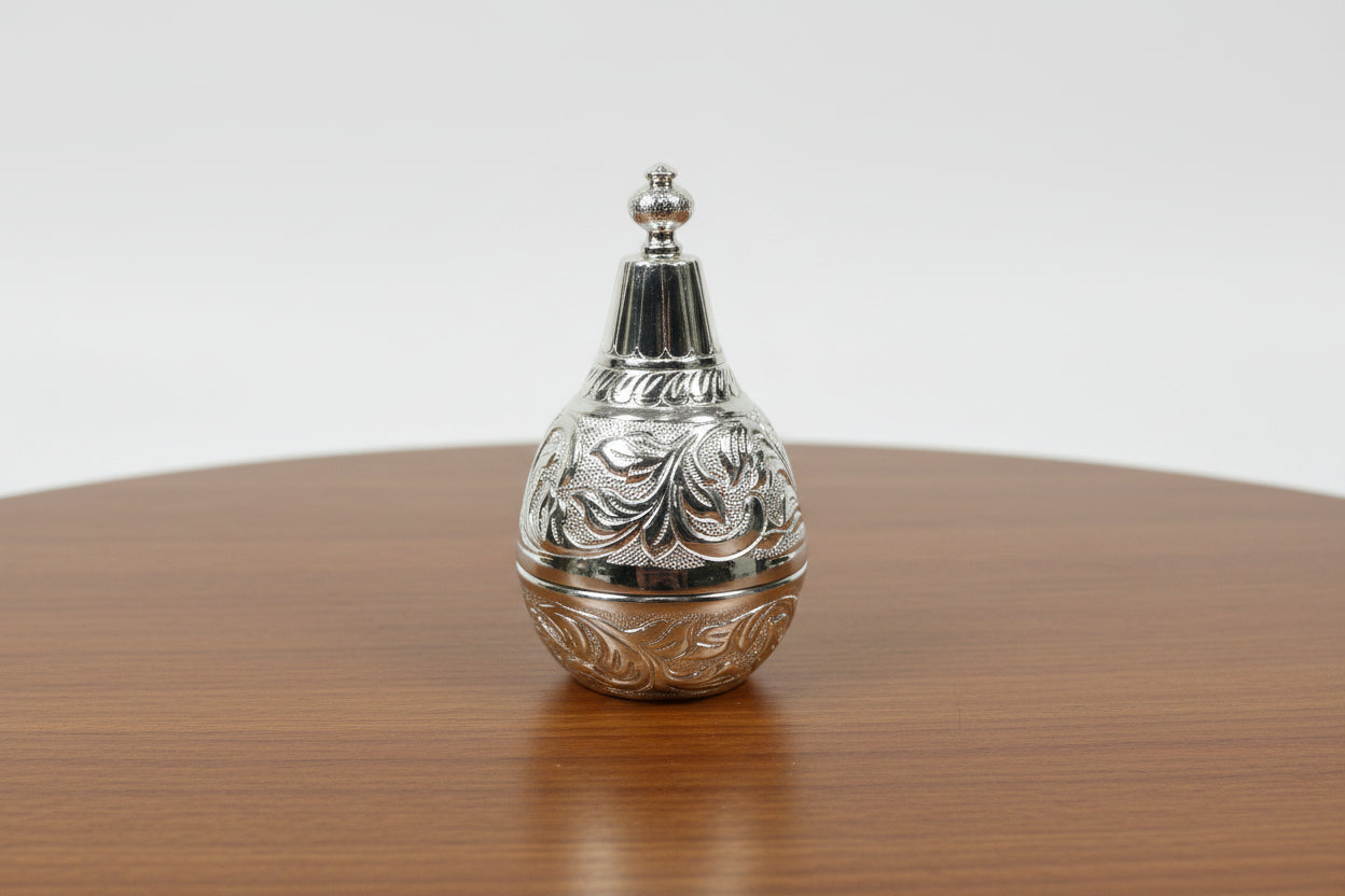 German Silver Antique Nakshi Nariyal – Silver Plated Pooja & Festive Décor