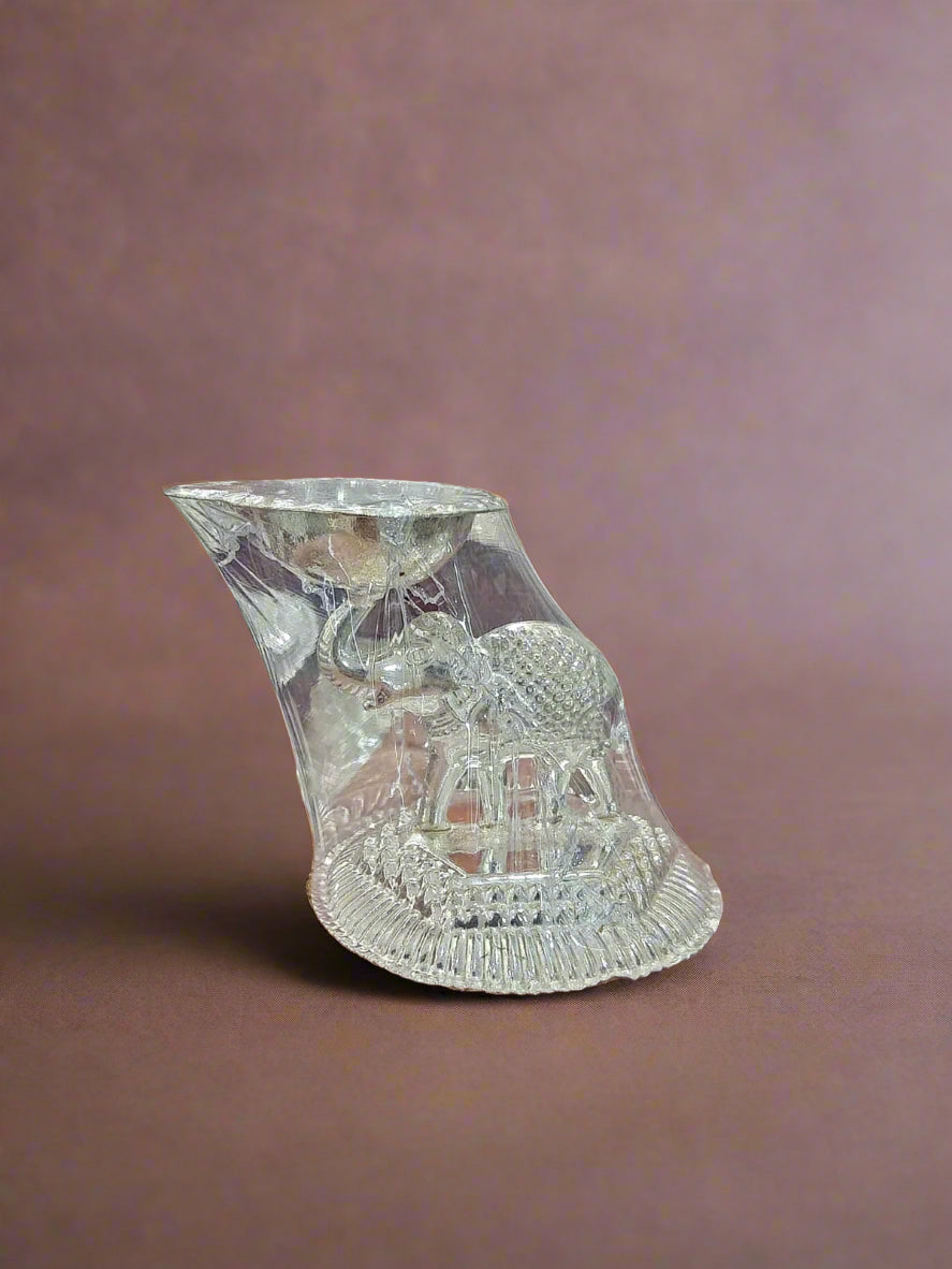 german silver set of 10 elephant diya for housewarming pooja/ diwali/ give away gifts