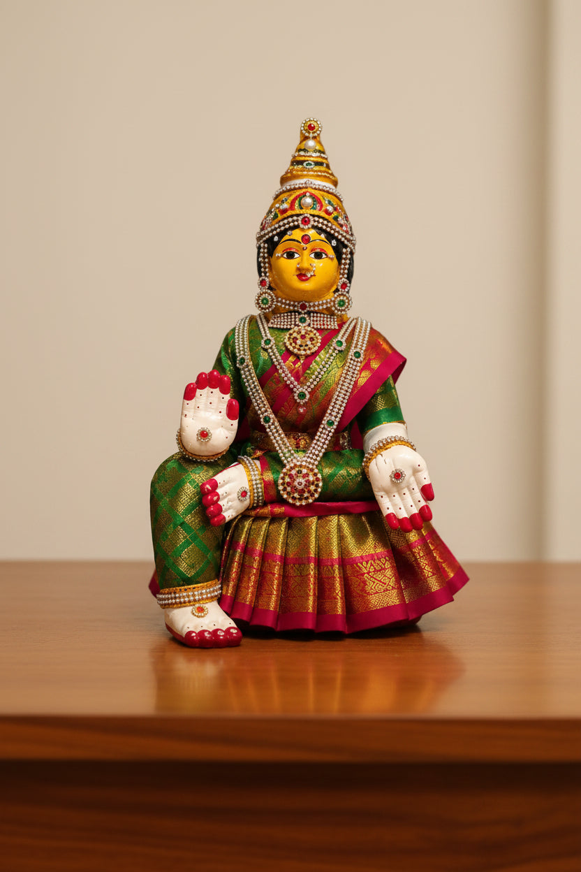 Decorated Varalakshmi Doll – 14" Height for Varalakshmi Pooja