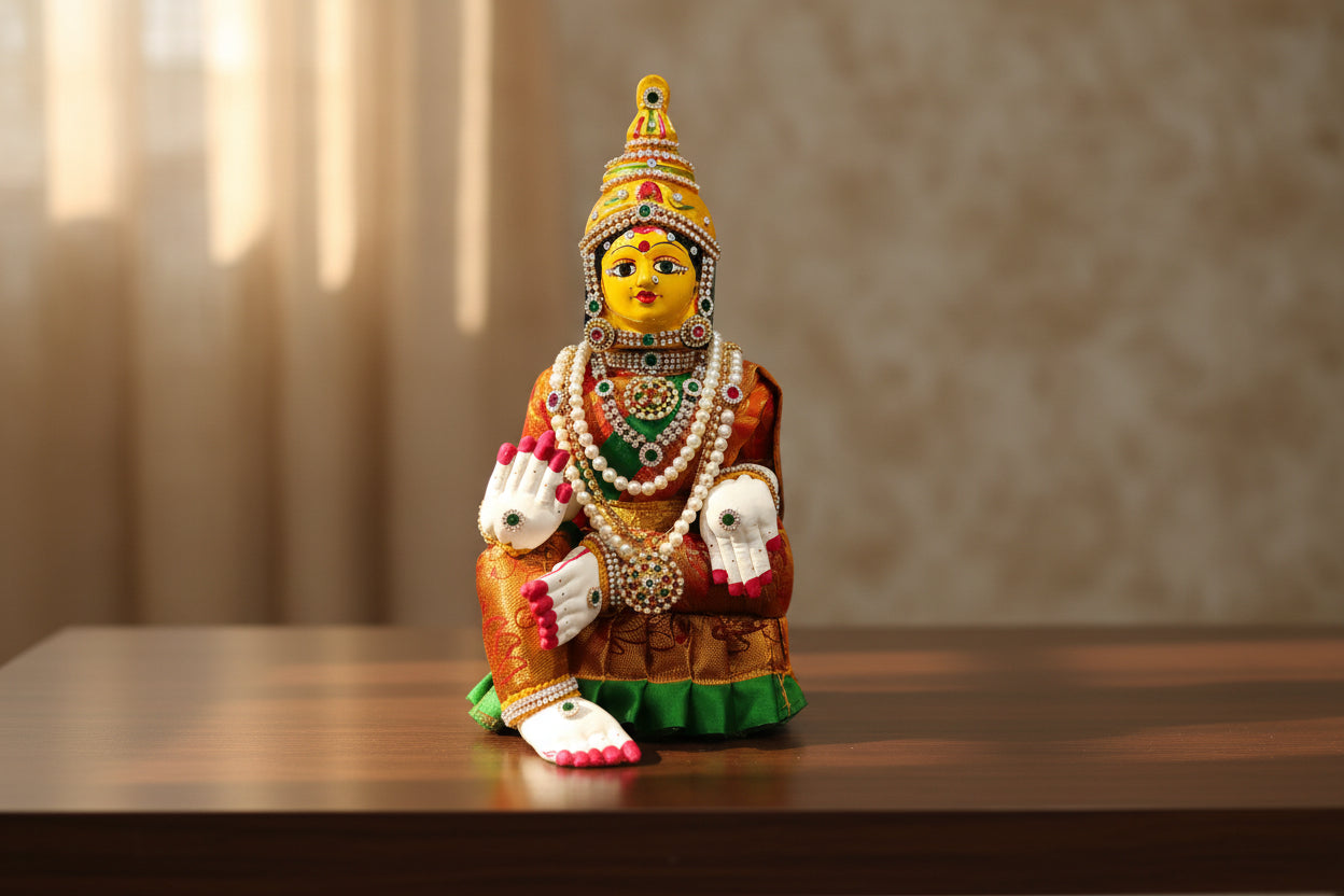 Decorated Varalakshmi Doll – 12" Height for Varalakshmi Pooja