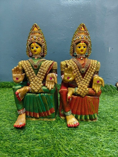 lakshmi doll with face and jewelry for vara lakshmi pooja set