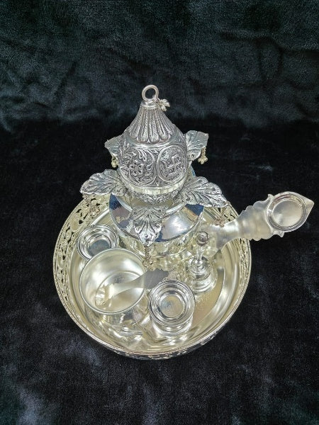German Silver Combo Pooja thali Set