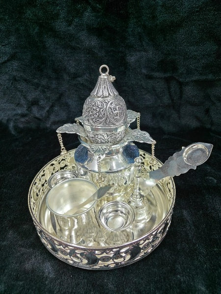 German Silver Combo Pooja thali Set