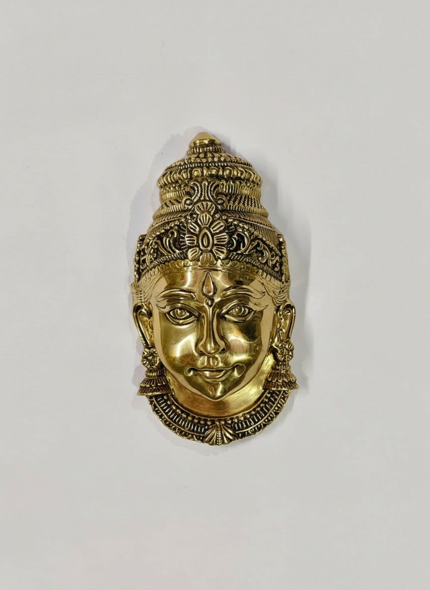 Brass Lakshmi Wall Hanging  Goddess of Wealth  Pooja Room Decor