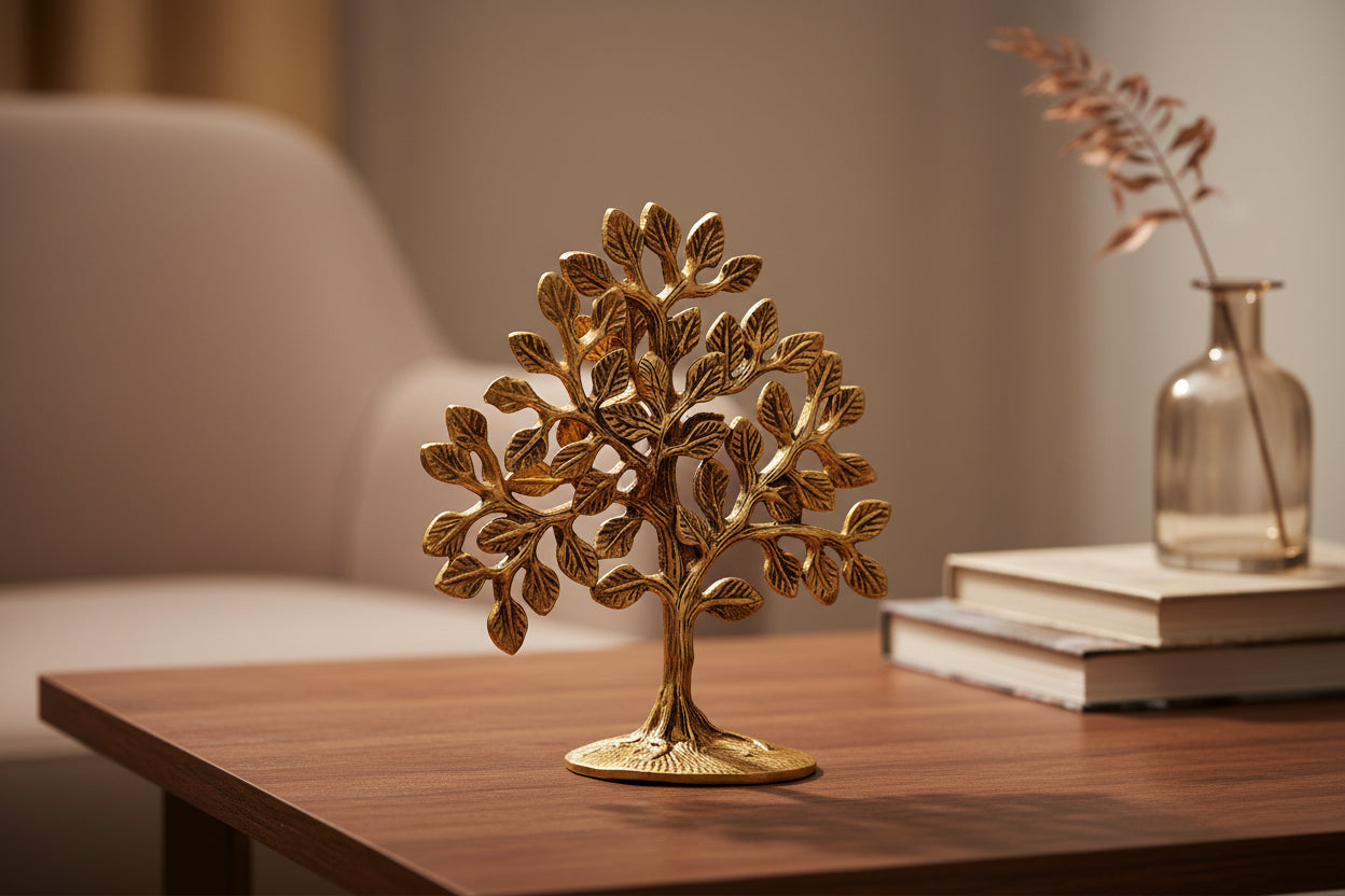 Brass Kalpavriksha Tree  Tree of Life  Wish-Fulfilling Symbol  Home Temple