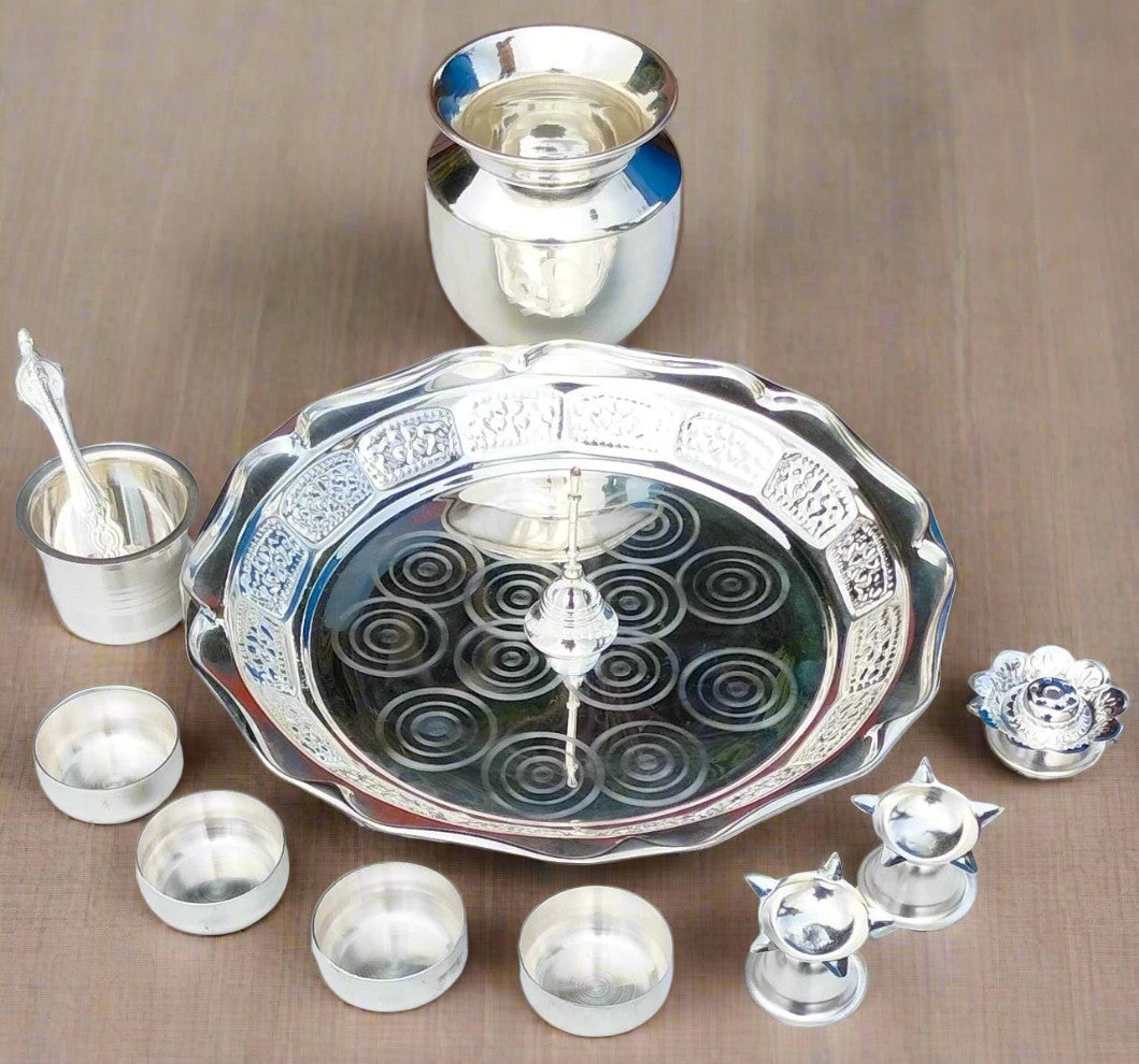 German Silver Nakkashi/Carved Border