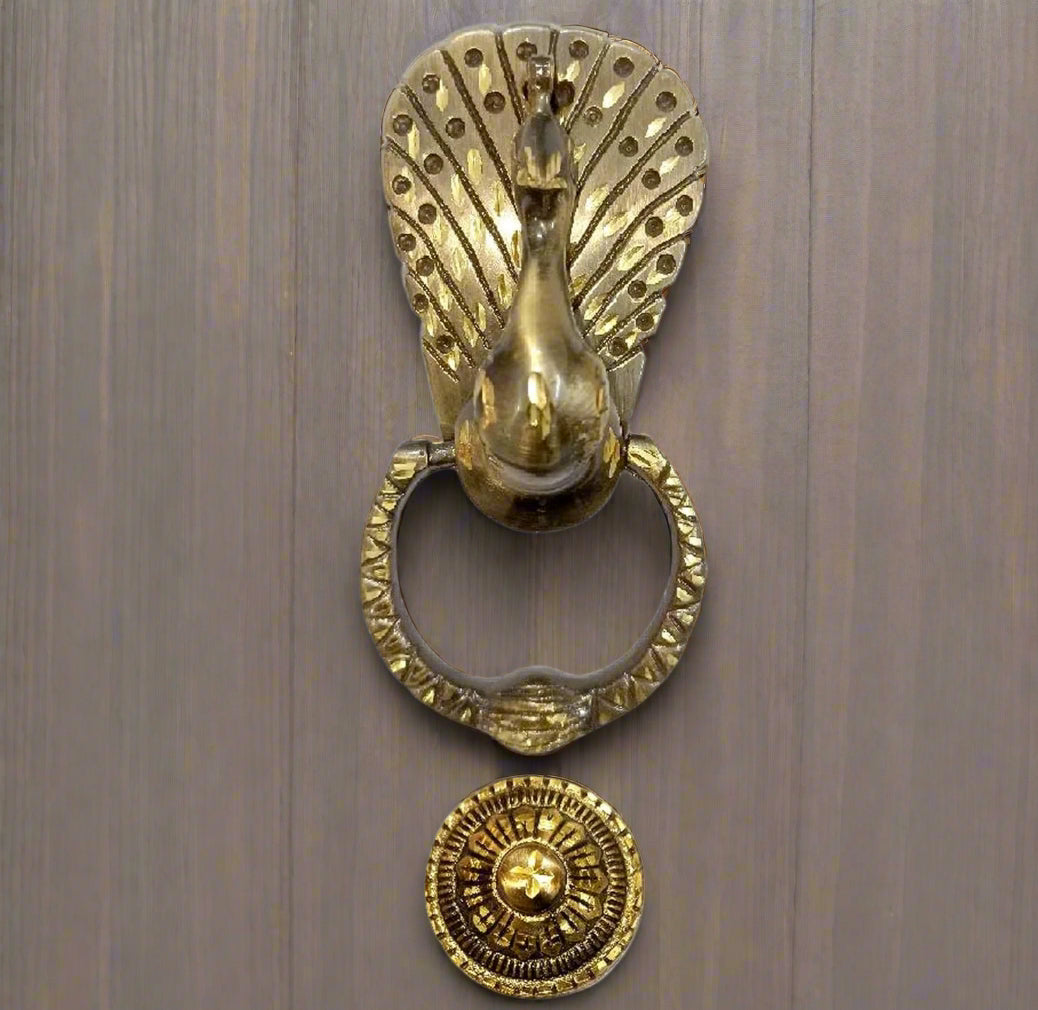 Brass peacock Door Knocker for Home