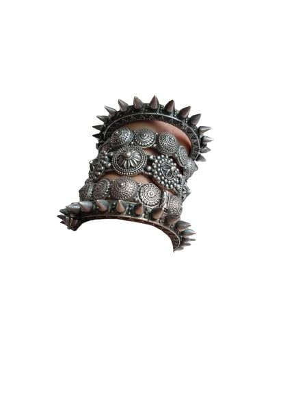 indiancraftsbykanika set of 5 German silver openable bangle bracelet/kada set for women