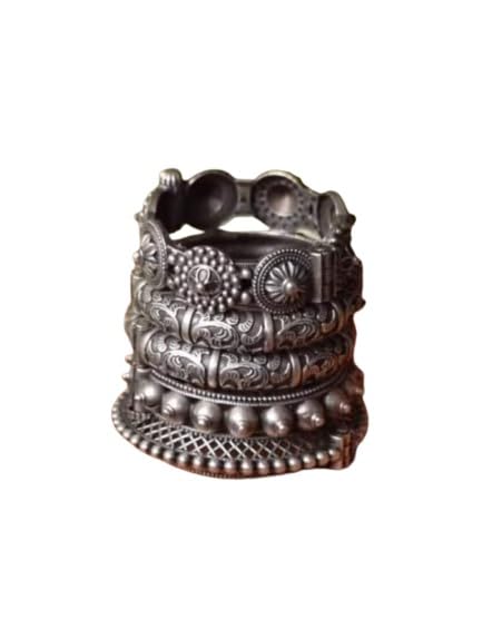 set of 5 different shape bangle openable bracelet kada set for women