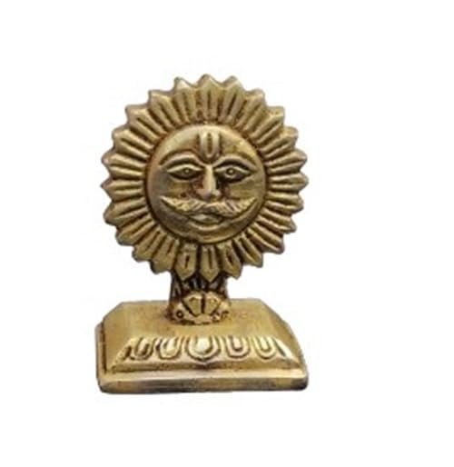 indiancraftbykanika Brass Sun showpiece for Home/Office
