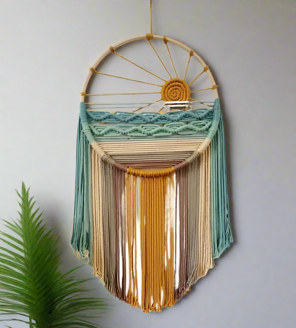 set of 2 round colorful wall hanging home decor, can be customize of any color