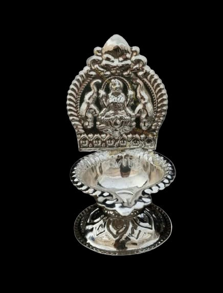 Silver Plated Laxmi Diya Set of 12 Pieces for Festival/ Diwali Pooja/ give Away Gifts