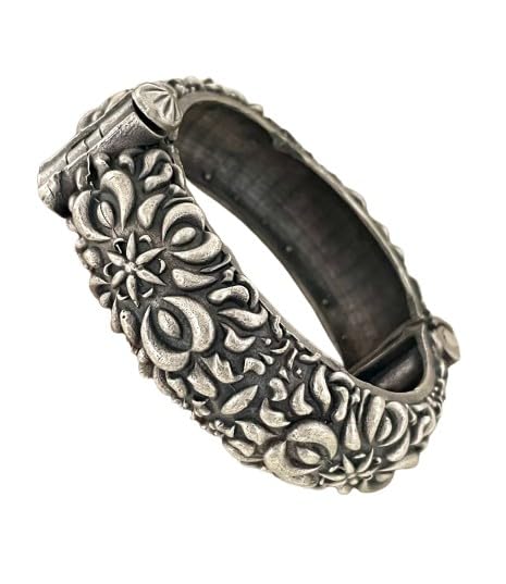 indiancraftsbykanika oxidized bangle set/kada pair/bracelet for her