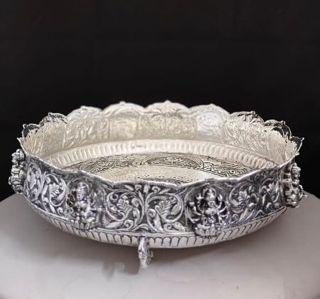 German Silver Lakshmi urli for Home Decor