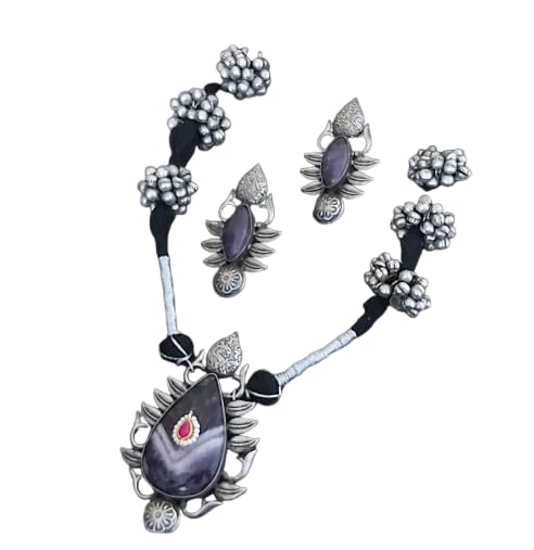 indiancraftsbykanika colorful ghungru pendant necklace set with matching earrings looks good on any women