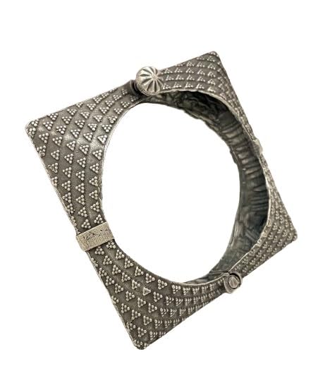 oxidized square shape kada/openable bangle set/bracelet gift for her