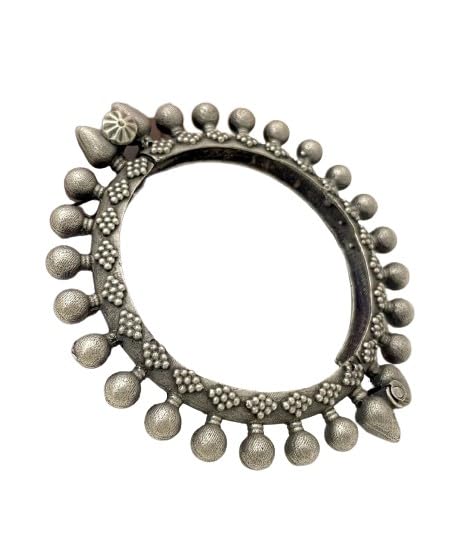 oxidized openable bangle set of 2 pieces kada bracelet bangle gift for her