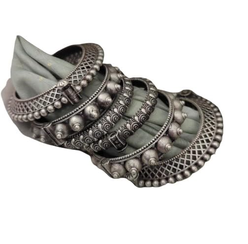 indiancraftsbykanika set 6 oxidized combo openable bangle set for women/girl