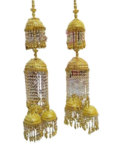 Brass Metal Bridal Golden Color with stone kaleere/kalire for Wedding for women,jewelry for women