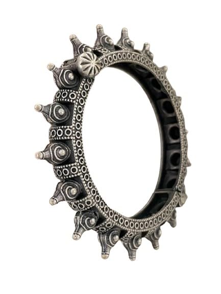 oxidized bangle kada bracelet set of 2 pieces gift for her