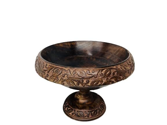 indiancraftsbykanika Wooden decorative borders fully carved for fruit/flowers/home decor/gift item serving tray