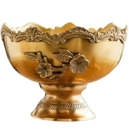brass flower bowl for fruits/snacks/gift item