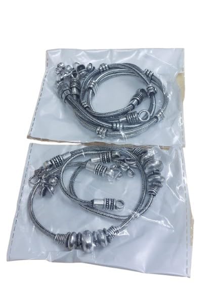 indiancraftsbykanika combo set of 2 ghungroo anklets for women