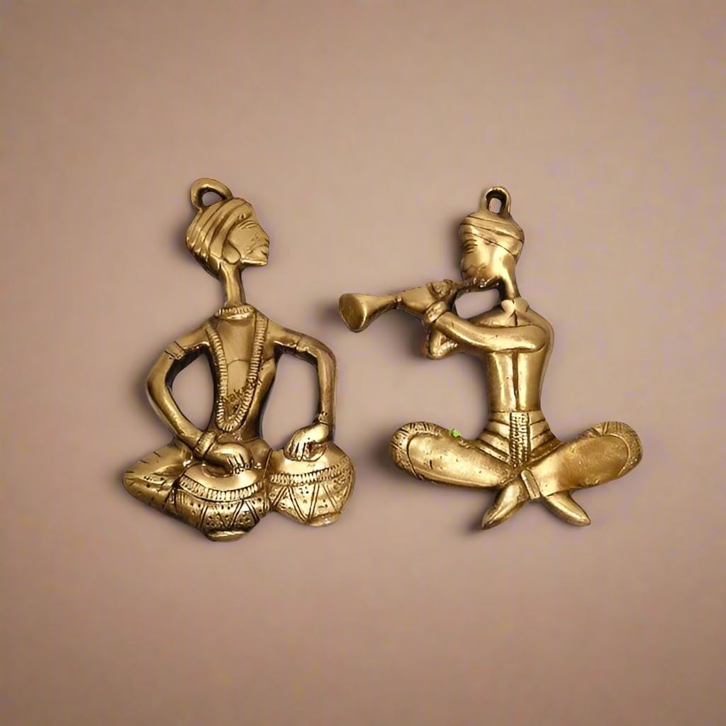 Brass Musical Set of 2 Wall Hanging for Home décor/Office/Gift Item
