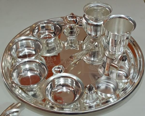 Silver Plated Combo Pooja thali Set