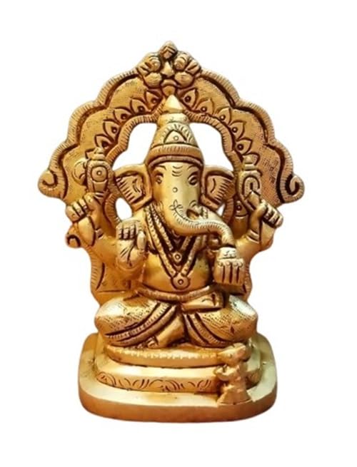 indiancraftsbykanika Brass Small Ganesh Statue for Home Decor/Gift Item/Temple
