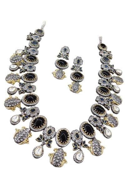 indiancraftsbykanika presents multicolor long necklace jewelry set with matching earrings looks good on any woman