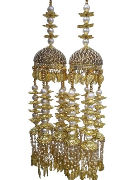 Brass Bridal Golden Color pearl kaleere/kalire for Wedding for women,jewelry for women