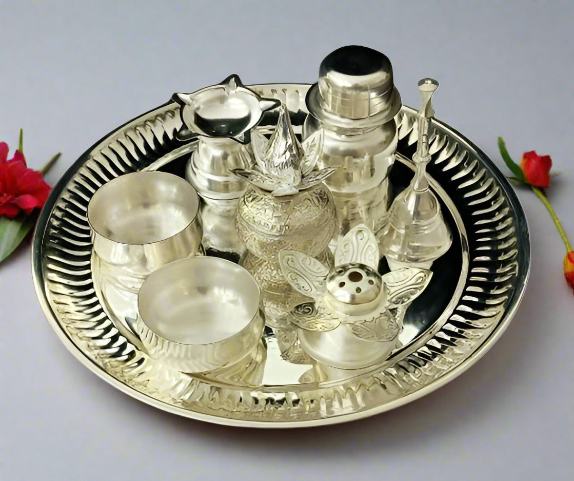 Silver Plated Combo Set of 9 Pieces