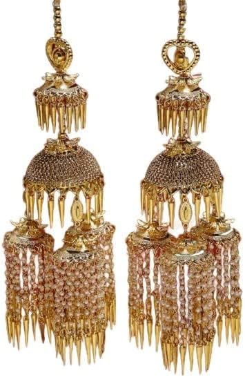Brass Metal Bridal Golden Color kaleere/kalire for Wedding, punjabi traditional bridal kaleere