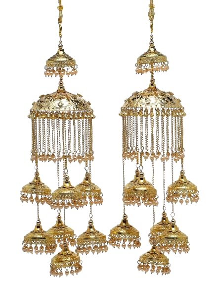 Golden kaleere for Women/Kaleera/Kalera/Bridal Hand Hanging/kaleera for Brides/Girls