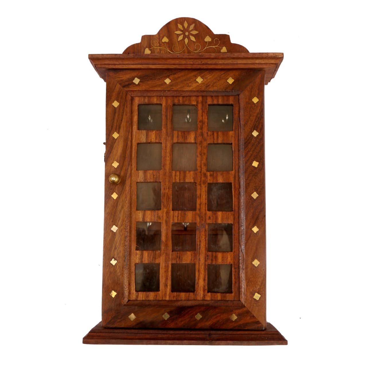 indiancraftsbykanika Wooden Key HolderDesign Key Chain Holder for Small Size Keys for Home/Office