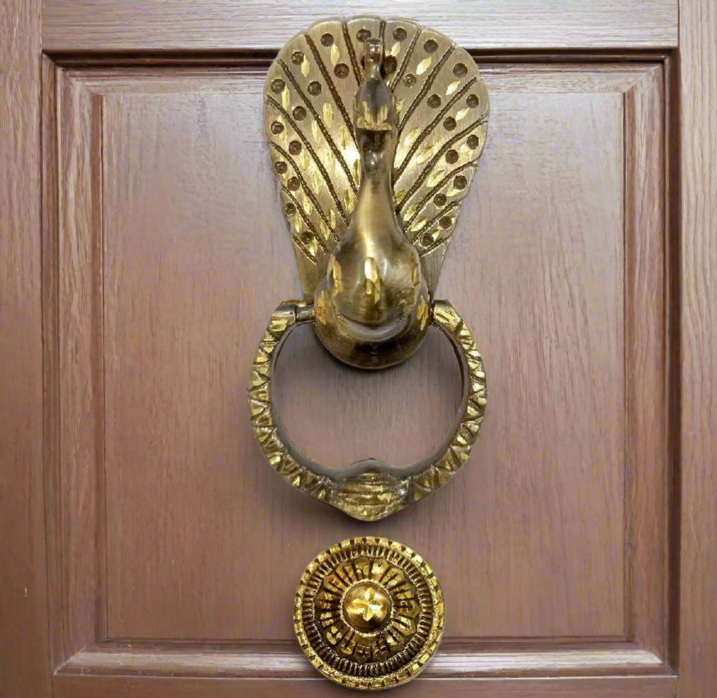 Brass peacock Door Knocker for Home