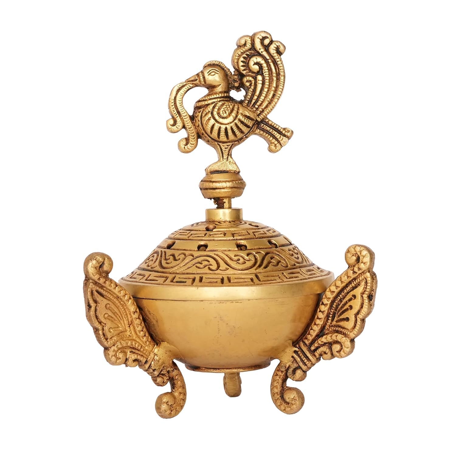 Brass Peacock Dhoop Burner/Incense Holder for Pooja Room/Meditating Room