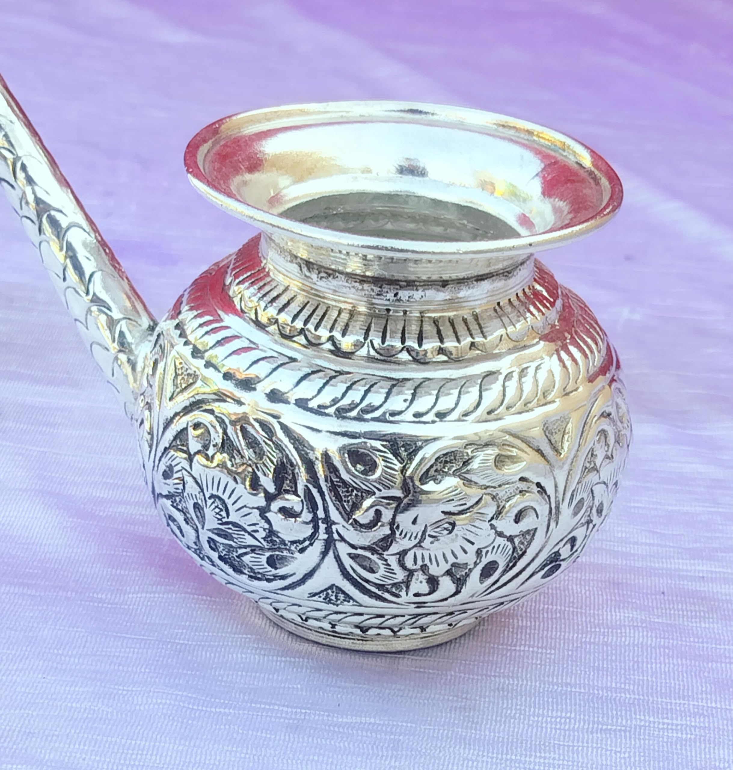 German Silver Antique Round kalasha