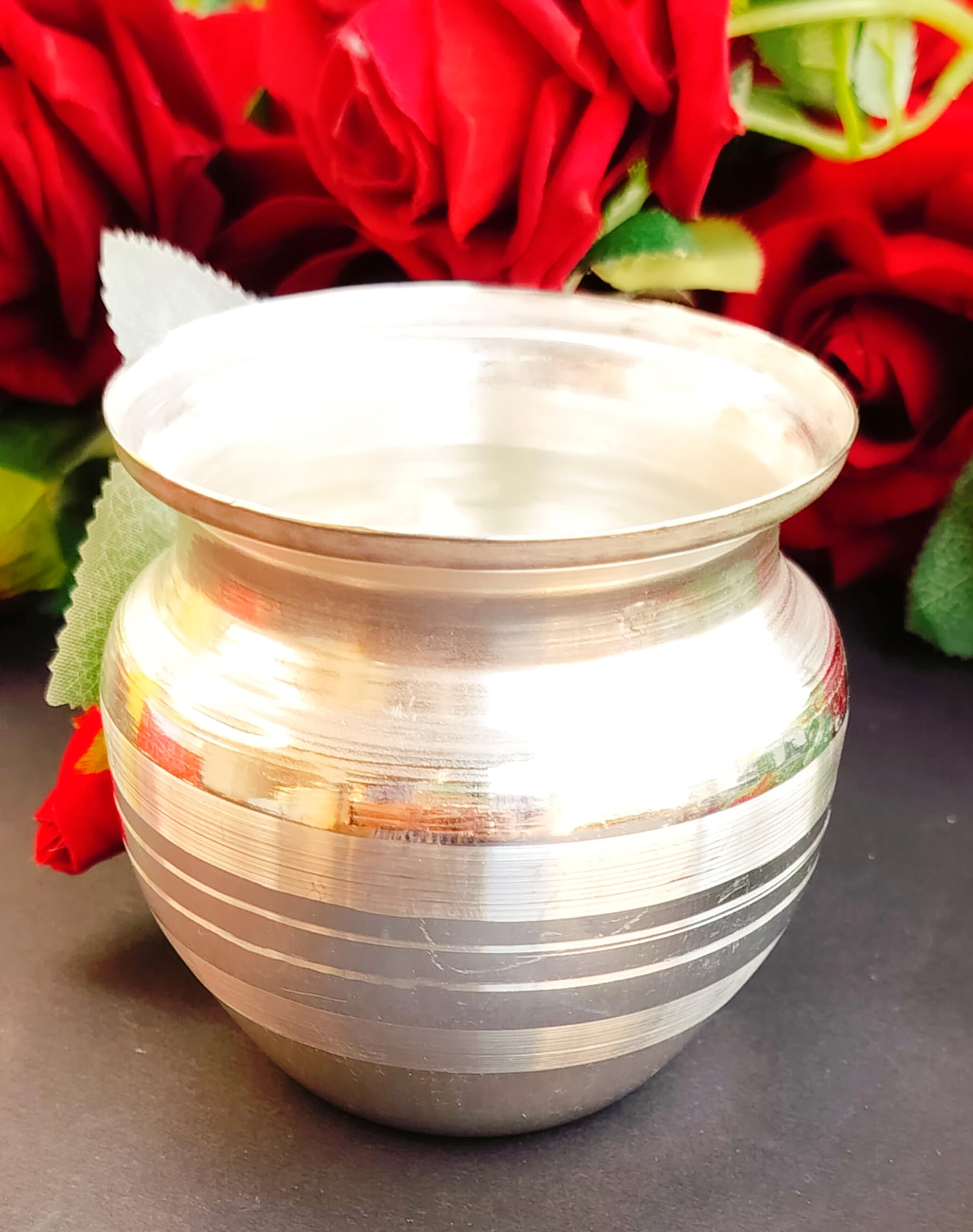 German Silver Set of 10 Kalash with red Box for Gift Purpose for Diwali give Away Gift Item,