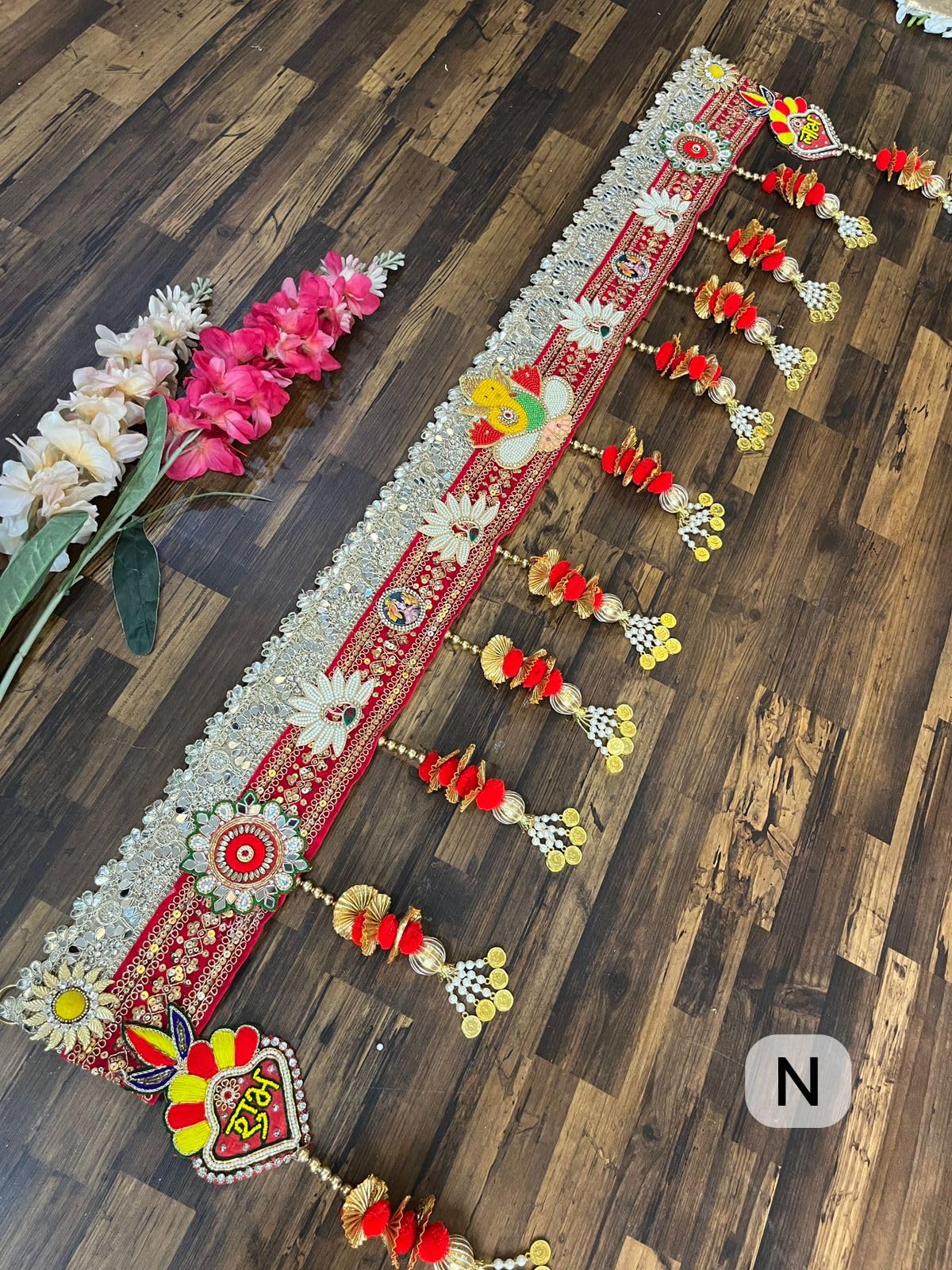 red color shubh labh toran/hoem decor/gift item/banderwal/banderwar