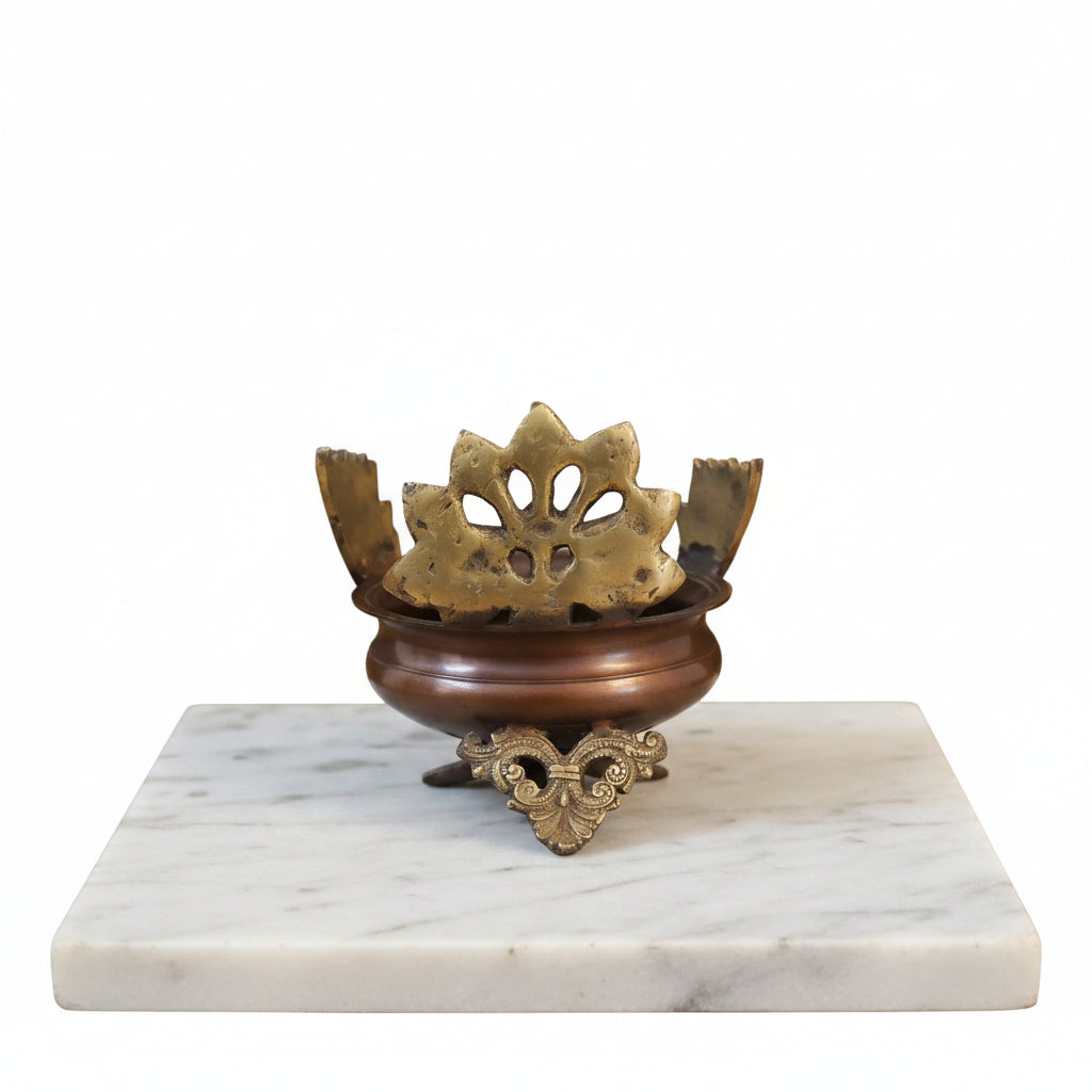 Brass Peacock Urli Bowl – Brown Finish Decorative Urli for Home Décor, Pooja & Gifting